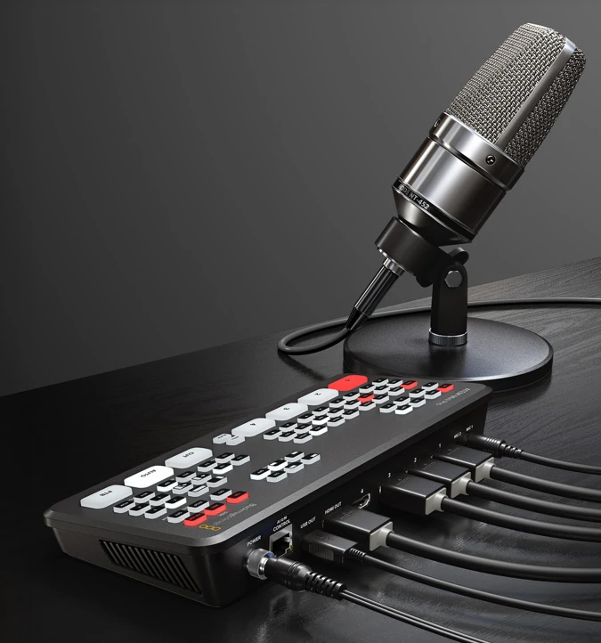 Blackmagic Design „Blackmagic ATEM Mini Pro“ HDMI tiesioginio srauto perjungiklis aprašymas - Prekės nuotrauka