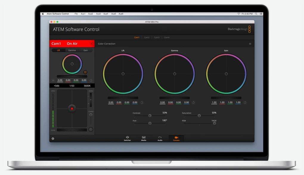 Blackmagic Design „Blackmagic ATEM Mini Pro“ HDMI tiesioginio srauto perjungiklis aprašymas - Prekės nuotrauka