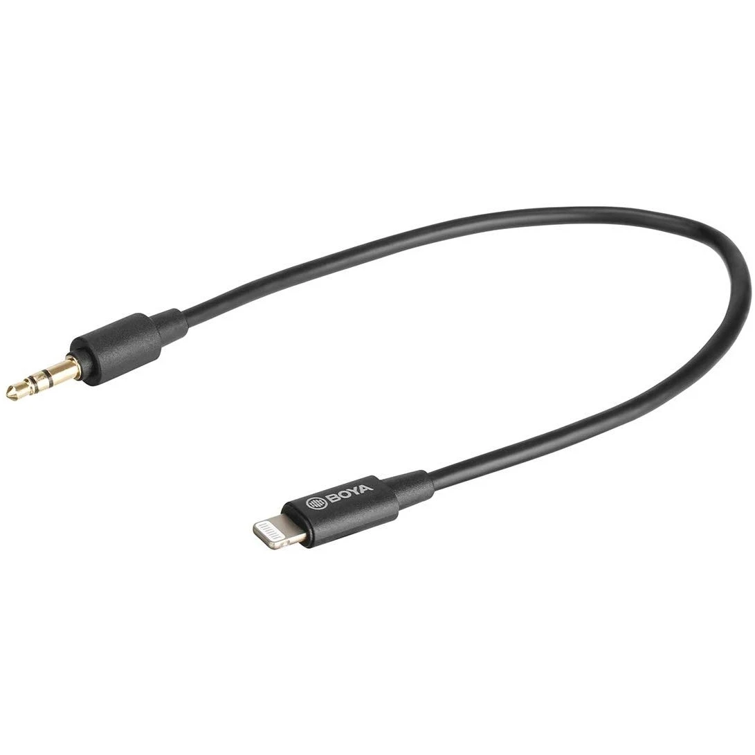 BOYA adapteris BY-K1 3.5MM TRS - LIGHTNING aprašymas - Prekės nuotrauka