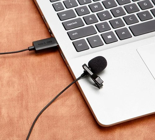 USB lavalier mikrofonas BOYA 4m kabelis, plug-and-play, juodas / BY-LM40 / BOYA10173 aprašymas - Prekės nuotrauka