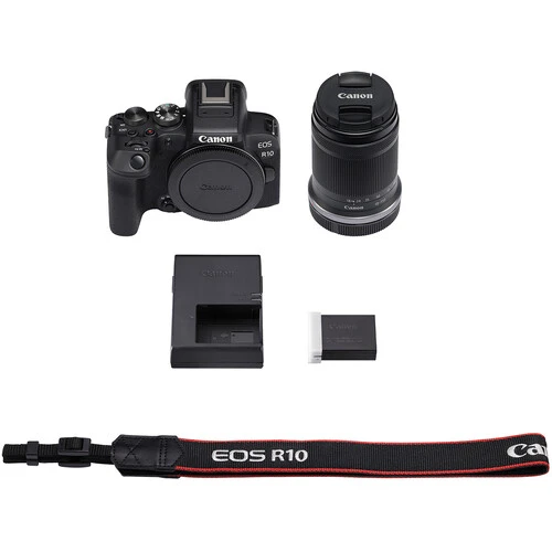 „Canon“ | D.CAM EOS R10 RF-S 18-150 IS STM EU26 | 24,2 megapikselių | Vaizdo stabilizatorius | ISO jautrumas (maks.) 32000 | „Wi-Fi“ | Vaizdo įrašymas | Rankinis valdymas | CMOS | Juodas aprašymas - Prekės nuotrauka