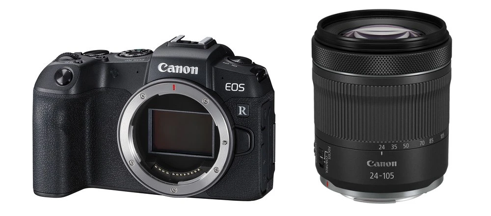 Objektyvas Canon EOS RP + RF 24-105mm F4-7.1 IS STM MILC 26,2 MP CMOS 6240 x 4160 pikseliai Juoda aprašymas - Prekės nuotrauka