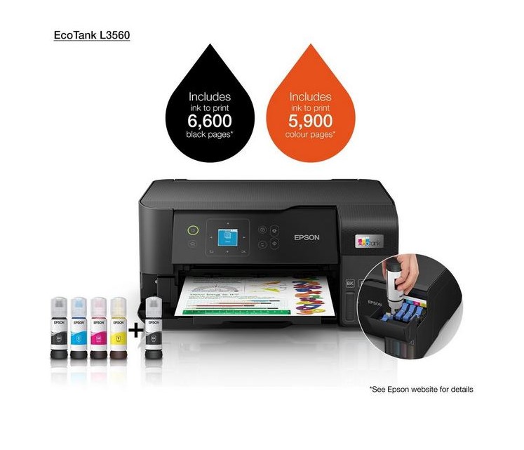 Spausdintuvas Epson EcoTank L3560 aprašymas - Prekės nuotrauka