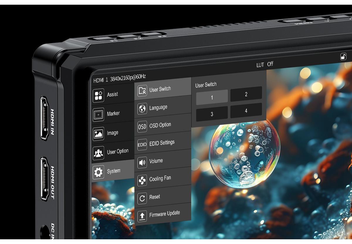 Feelworld FW568 PRO 6" HDMI monitorius with 1200nits brightness aprašymas - Prekės nuotrauka