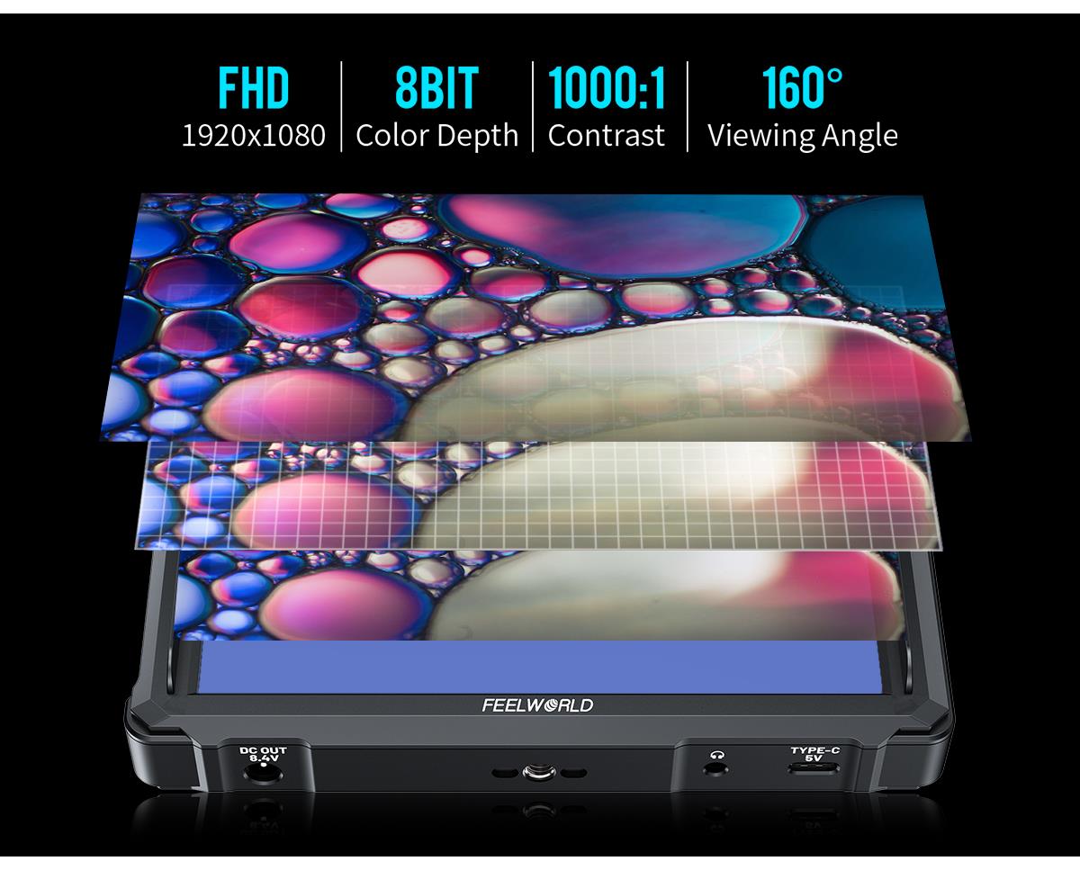 Feelworld FW568 PRO 6" HDMI monitorius with 1200nits brightness aprašymas - Prekės nuotrauka