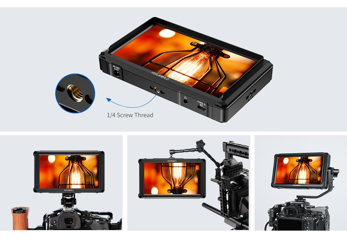 Feelworld FW568 PRO 6" HDMI monitorius with 1200nits brightness aprašymas - Prekės nuotrauka