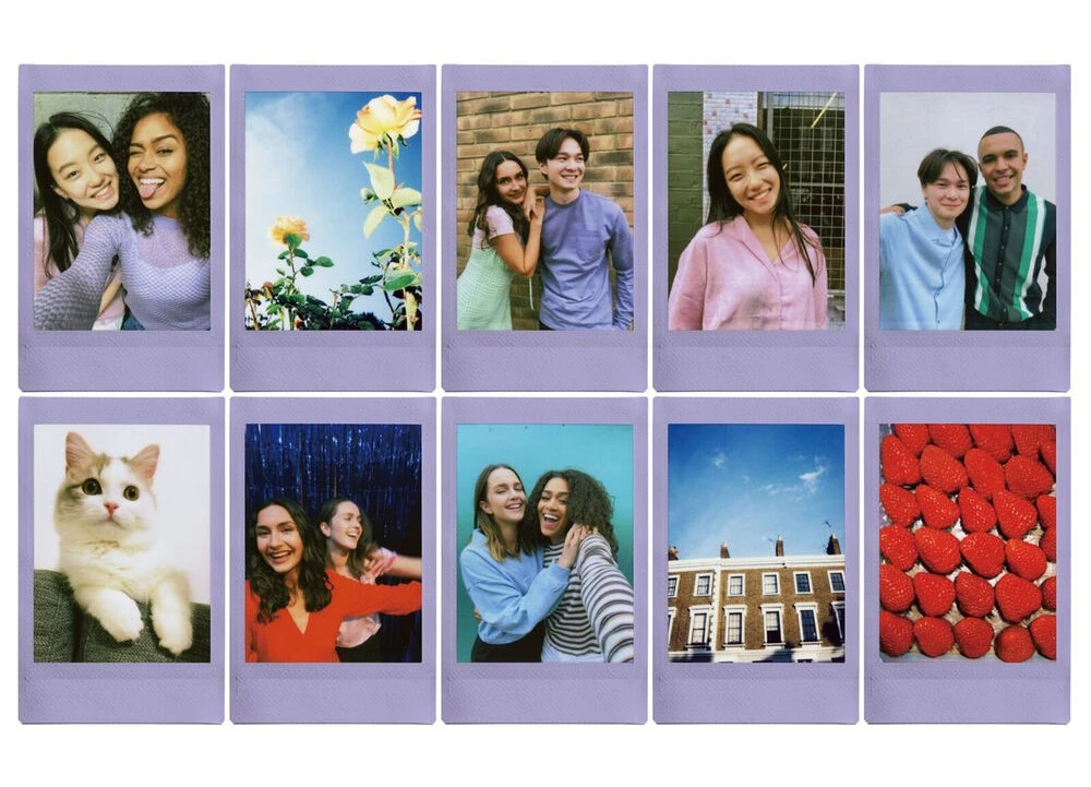 Fujifilm fotoplokštelės Instax Mini SOFT LAVENDER 10pl aprašymas - Prekės nuotrauka