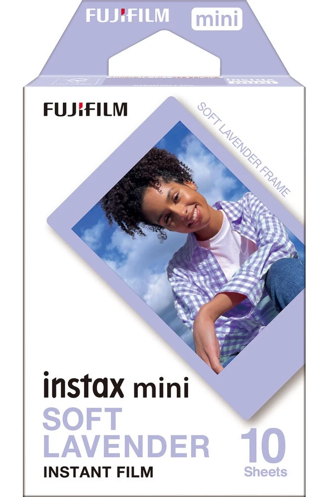 Fujifilm fotoplokštelės Instax Mini SOFT LAVENDER 10pl aprašymas - Prekės nuotrauka