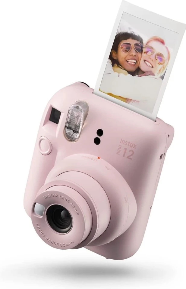 Fujifilm Momentinis fotoaparatas instax mini 12 BLOSSOM Rožinis+instax mini glossy (10pl)+originalus dėklas aprašymas - Prekės nuotrauka