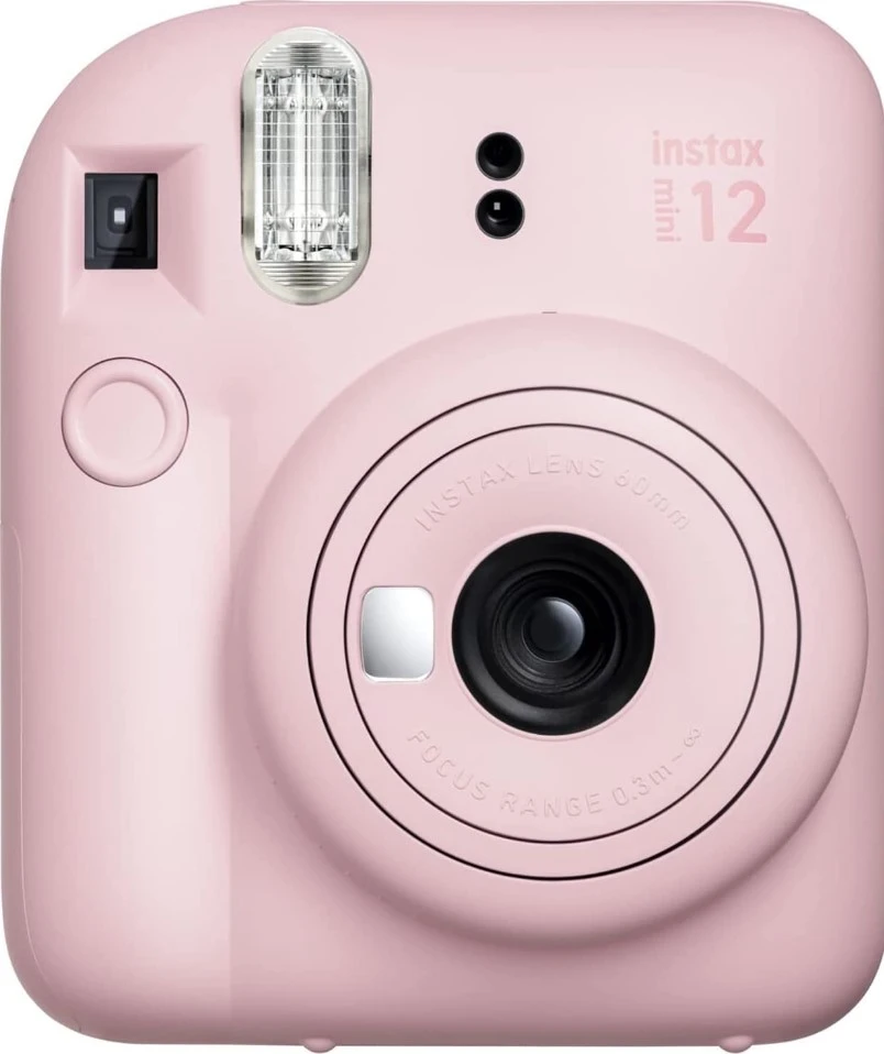 Fujifilm Momentinis fotoaparatas instax mini 12 BLOSSOM Rožinis+instax mini glossy (10pl)+originalus dėklas aprašymas - Prekės nuotrauka