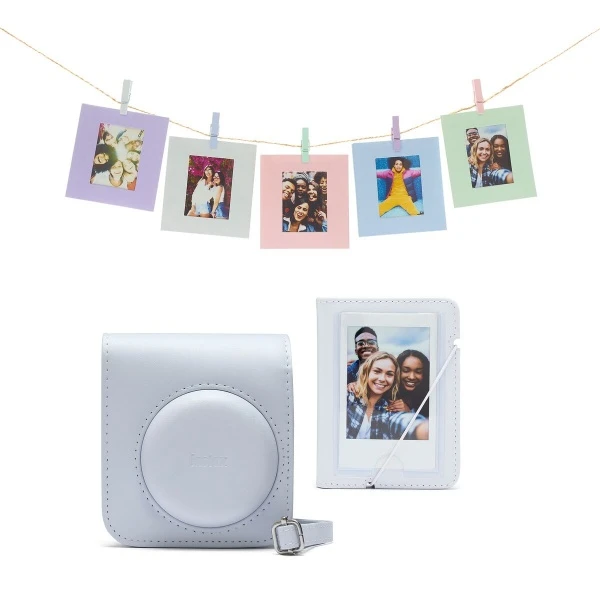 Nuotraukų rėmelis Fujifilm instax mini 12 priedų rinkinys (DĖKLAS, ALBUMAS, RĖMELIAI SU SEGTUKAIS); CLAY Baltas aprašymas - Prekės nuotrauka