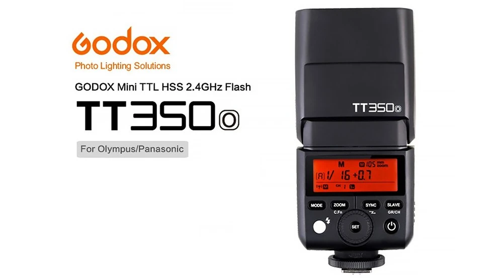 „Godox TT350 speedlite“, skirtas „Olympus“. aprašymas - Prekės nuotrauka