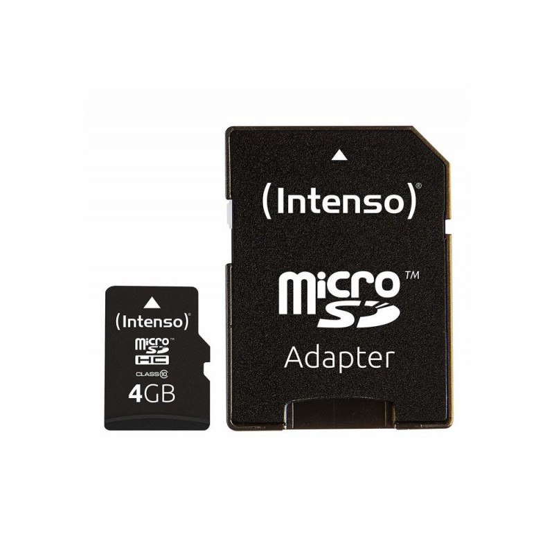 Atminties kortelė Atm.kortelės Intenso micro SD 4GB Class 10 aprašymas - Prekės nuotrauka