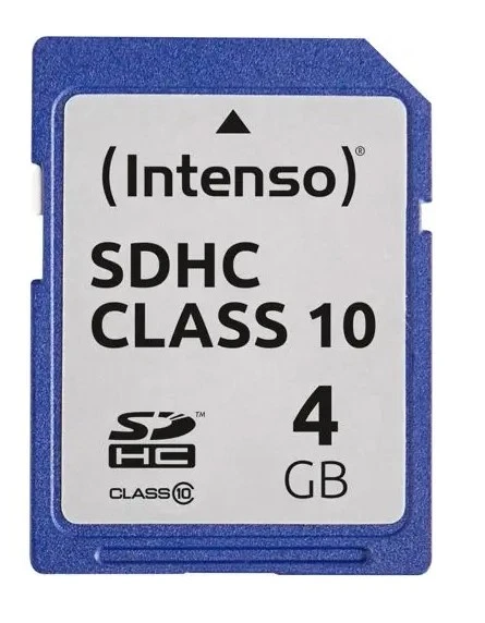 Atminties kortelė „Intenso SDHC“ kortelė, 4 GB, 10 klasė aprašymas - Prekės nuotrauka