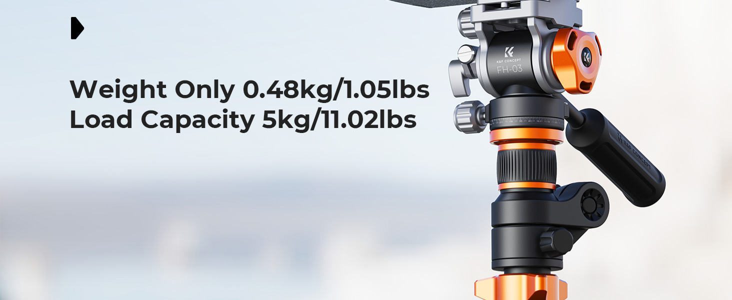 Kf Concept K&F Concept K&F Tripod Ball Head FH-03 with Handle aprašymas - Prekės nuotrauka