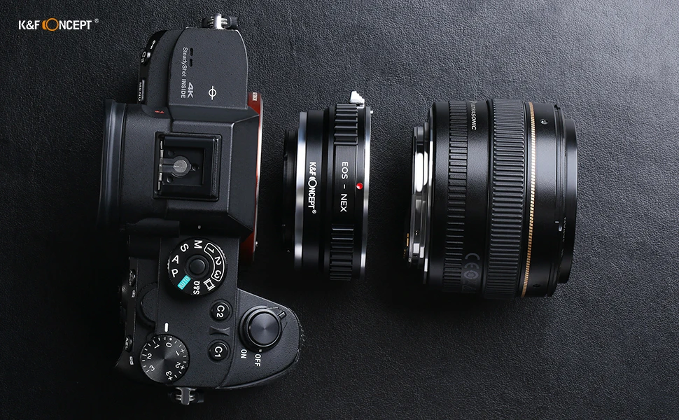 Kf Concept K&F Lens Adapteris Canon EOS Lens to Sony Alpha Nex E-Mount aprašymas - Prekės nuotrauka