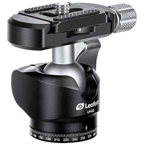Leofoto Ballhead LH-22 + Release Plate PU-25 aprašymas - Prekės nuotrauka