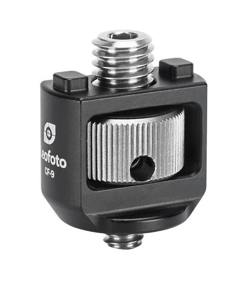 Leofoto CF-9 1/4" Male to 3/8" Male Adapteris Priedas Ideal for Magic Arm Tripod Mount aprašymas - Prekės nuotrauka