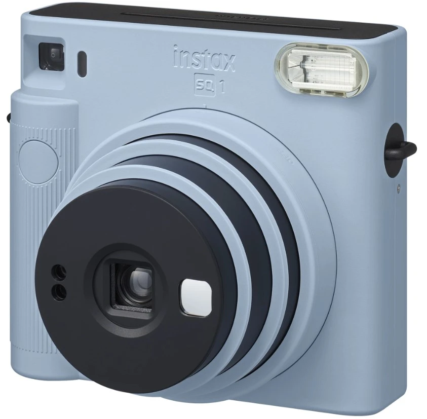 Fujifilm Momentinis fotoaparatas instax SQUARE SQ1 GLACIER Mėlynas+instax SQUARE glossy (10pl) aprašymas - Prekės nuotrauka
