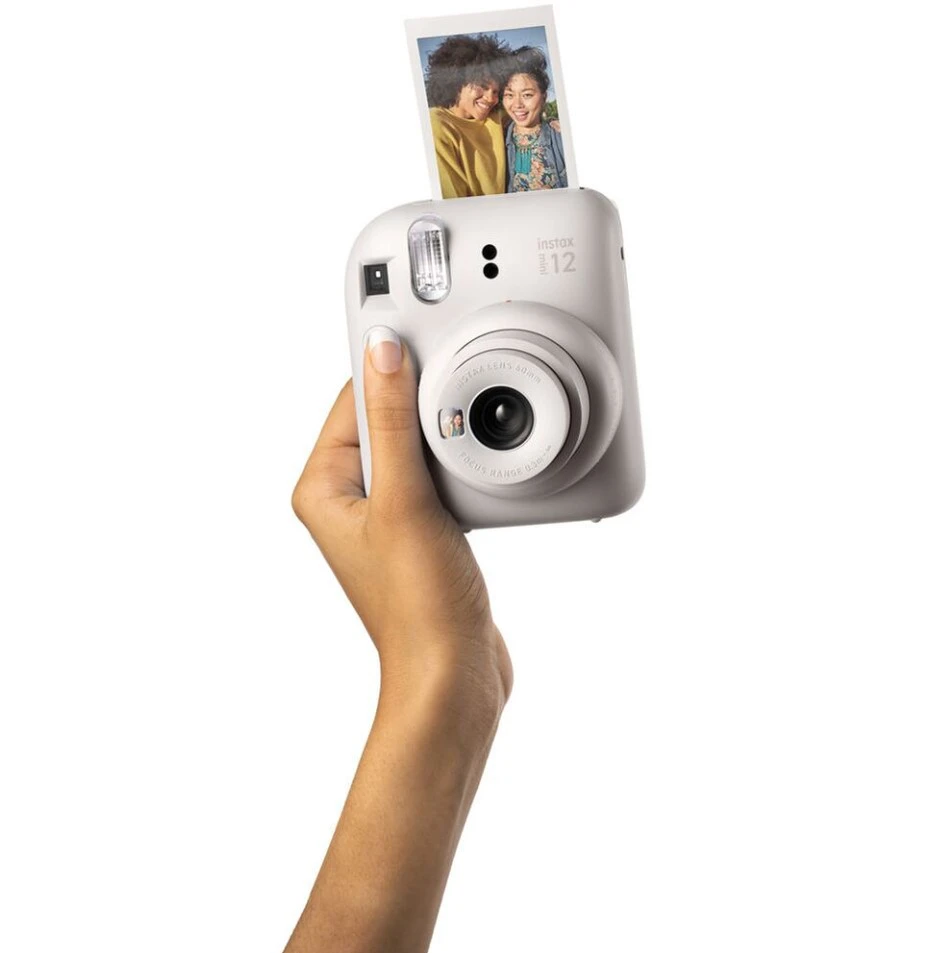 Fujifilm Momentinis fotoaparatas instax mini 12 CLAY Baltas aprašymas - Prekės nuotrauka