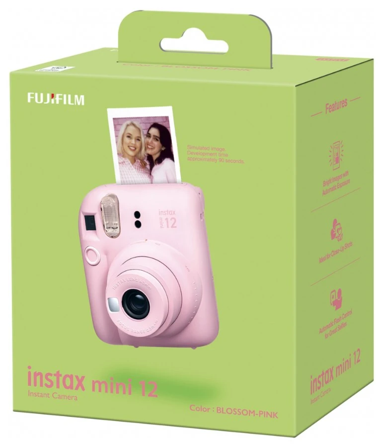 Fujifilm Momentinis fotoaparatas instax mini 12 BLOSSOM Rožinis aprašymas - Prekės nuotrauka