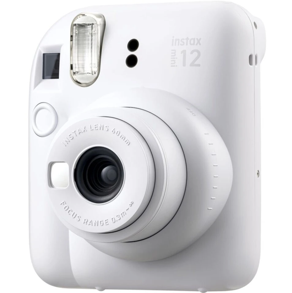 Fujifilm Momentinis fotoaparatas instax mini 12 CLAY Baltas+instax mini glossy (10pl) aprašymas - Prekės nuotrauka