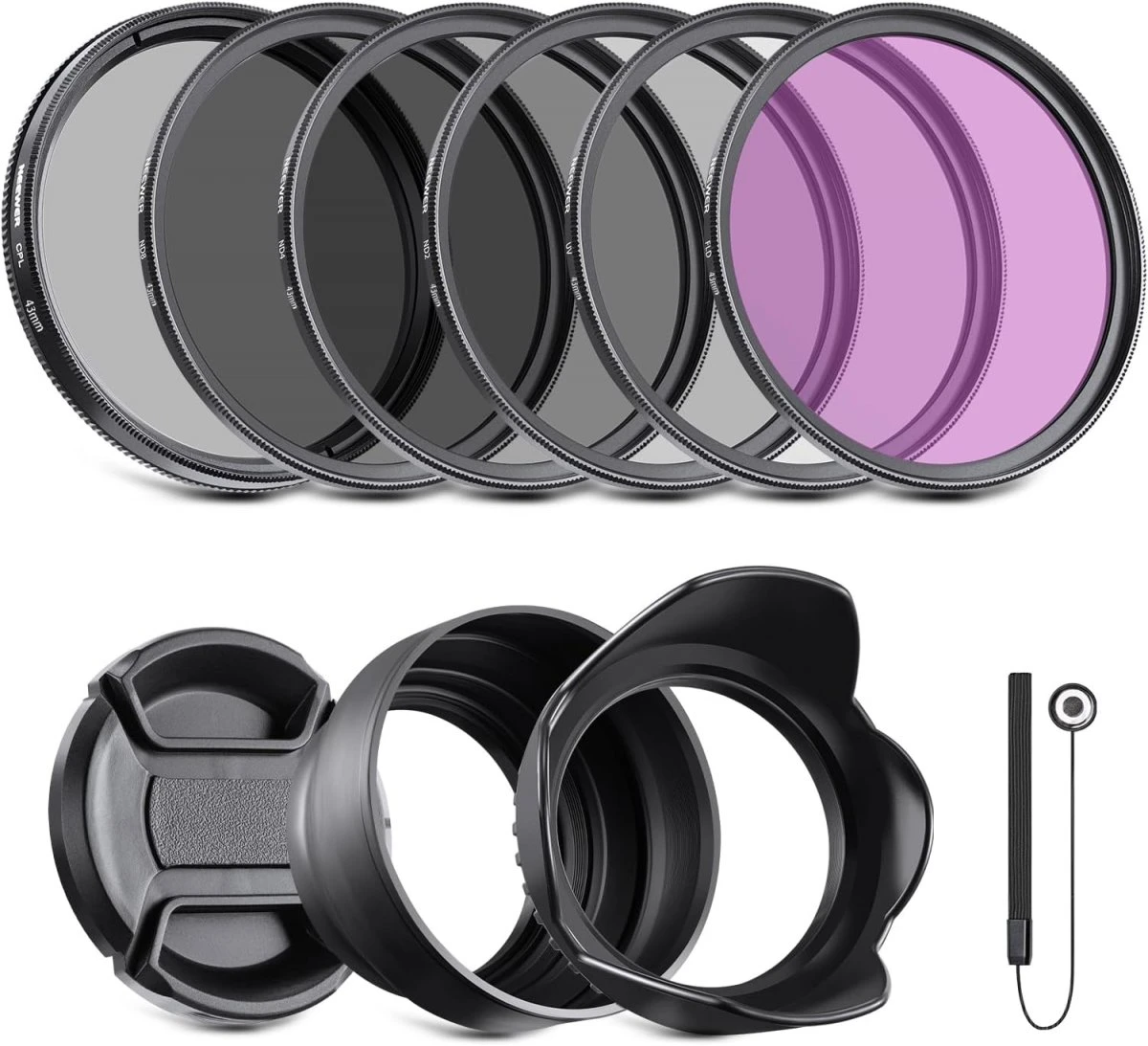 Neewer 49MM Professional Lens Filter Priedas Kit aprašymas - Prekės nuotrauka
