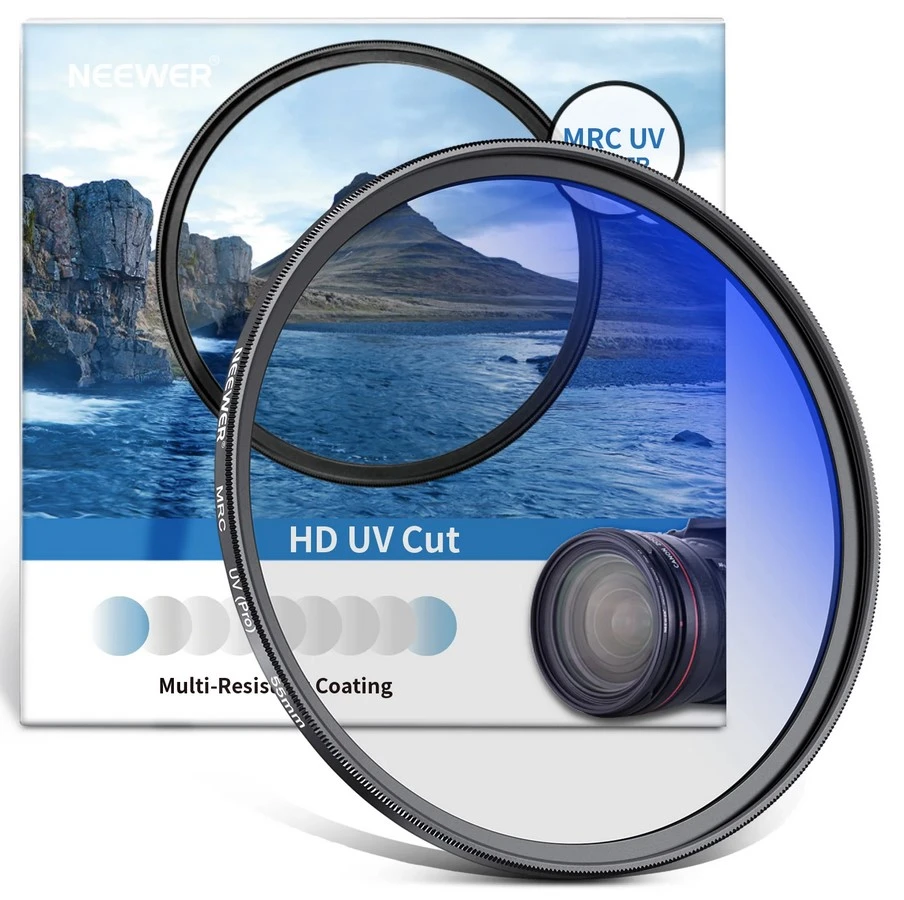 Neewer MRC HD 55mm UV filter 10101401 aprašymas - Prekės nuotrauka