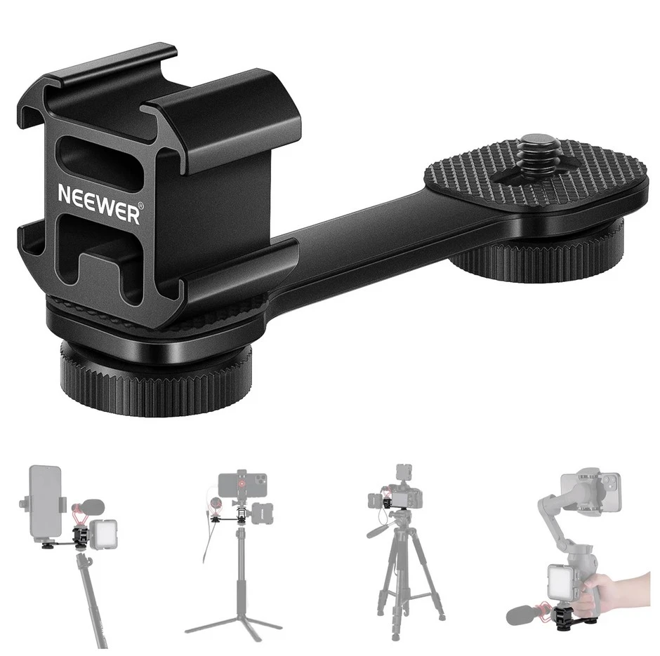 Neewer Three-coldshoe stand 10099586 aprašymas - Prekės nuotrauka
