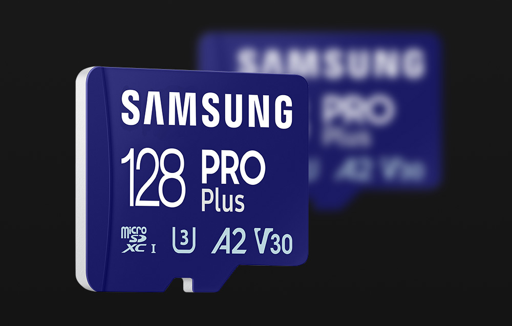 Atminties kortelė Samsung Pro PLUS Micro SDXC 128GB UHS-I U3 [Write 130MB/s Read 180MB/s] version 2023 aprašymas - Prekės nuotrauka
