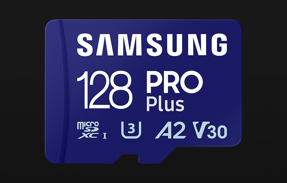 Atminties kortelė Samsung Pro PLUS Micro SDXC 128GB UHS-I U3 [Write 130MB/s Read 180MB/s] version 2023 aprašymas - Prekės nuotrauka