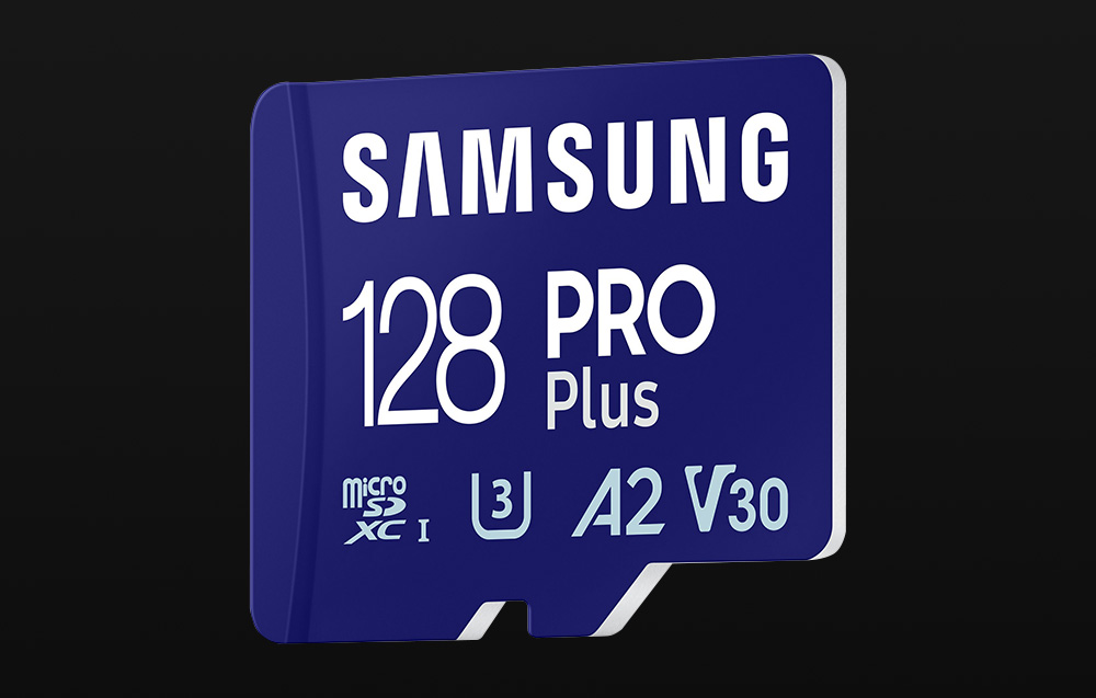 Atminties kortelė Samsung Pro PLUS Micro SDXC 128GB UHS-I U3 [Write 130MB/s Read 180MB/s] version 2023 aprašymas - Prekės nuotrauka