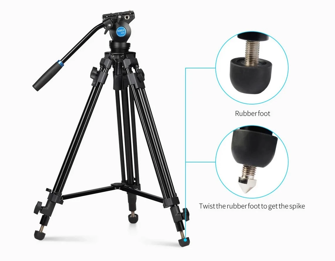 SIRUI VIDEO TRIPOD SH-05 aprašymas - Prekės nuotrauka