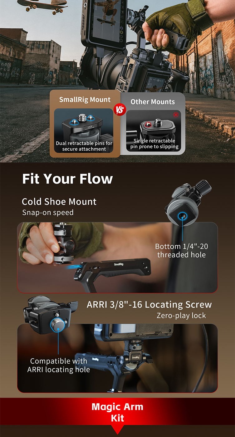 SmallRig 6317 Magic Arm Support with 1/4"-20 Locating Screw aprašymas - Prekės nuotrauka