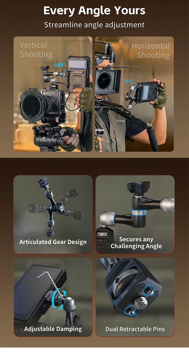SmallRig 6317 Magic Arm Support with 1/4"-20 Locating Screw aprašymas - Prekės nuotrauka