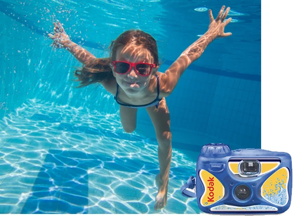 Vienkartinis fotoaparatas Kodak Fun Aquatic (Kodak Sport camera) aprašymas - Prekės nuotrauka