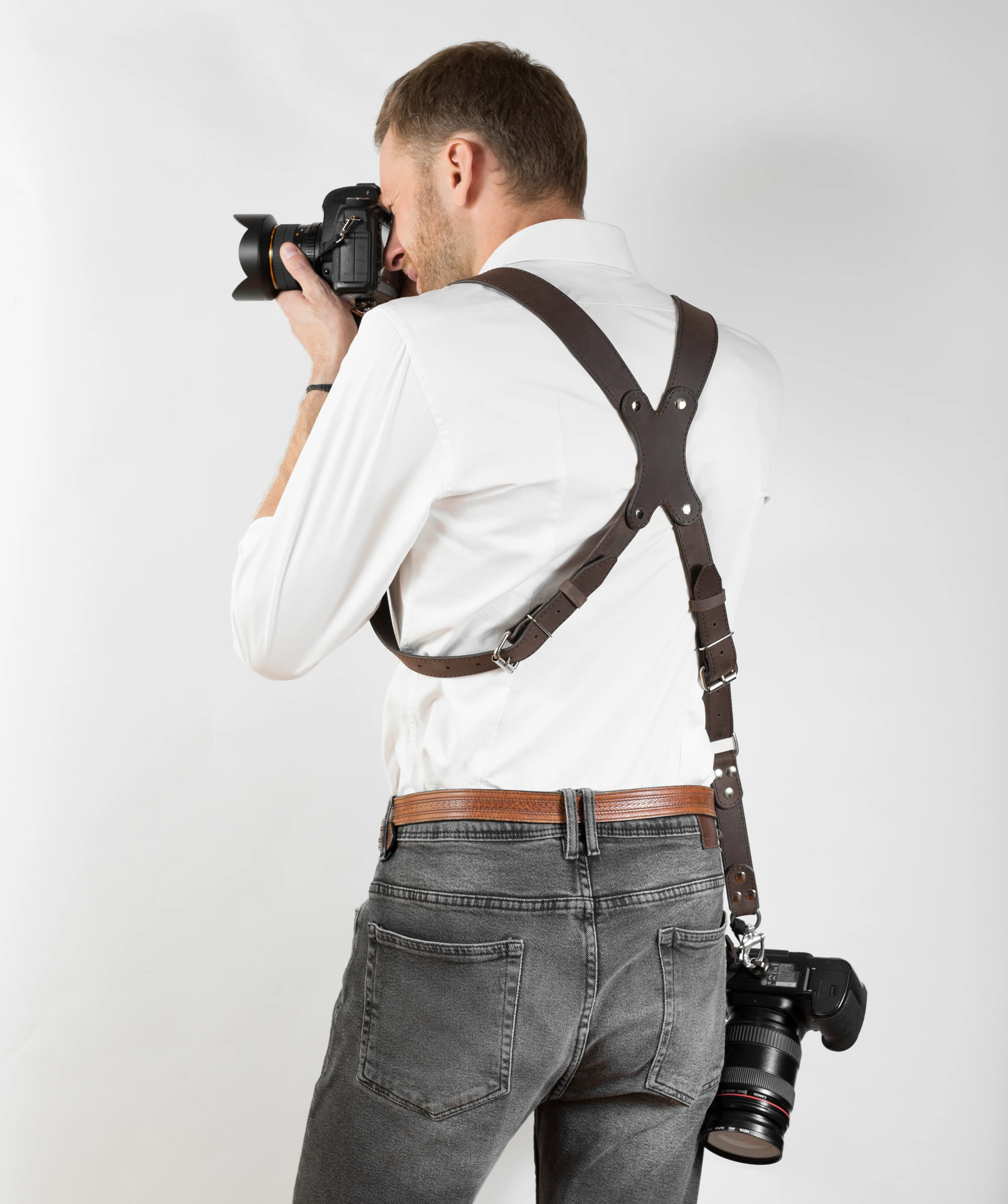 ZUKA STRAPS dual, tamsiai ruda sp, "CRAZY HORSE", M dydis aprašymas - Prekės nuotrauka