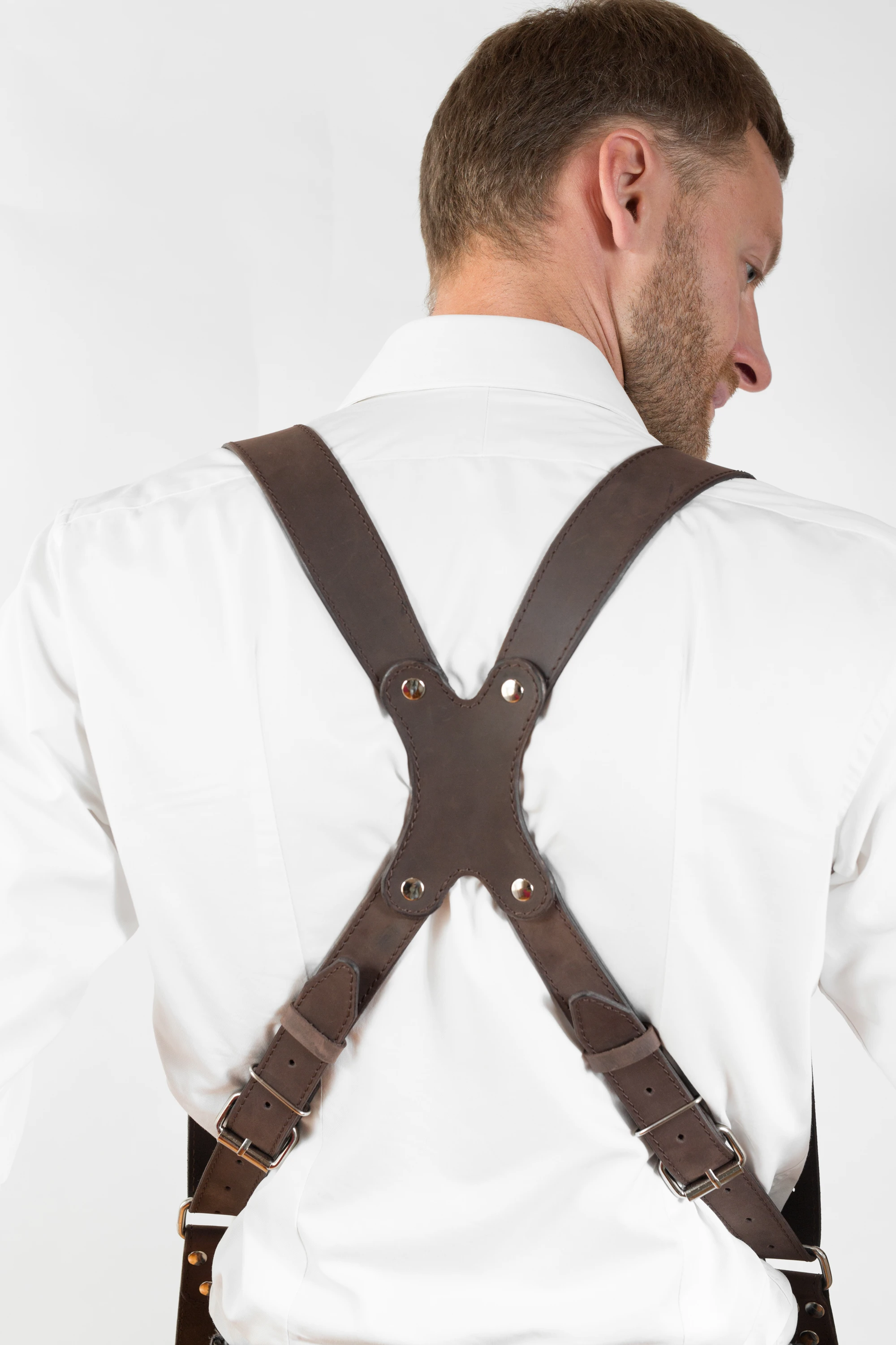 ZUKA STRAPS dual, tamsiai ruda sp, "CRAZY HORSE", M dydis aprašymas - Prekės nuotrauka