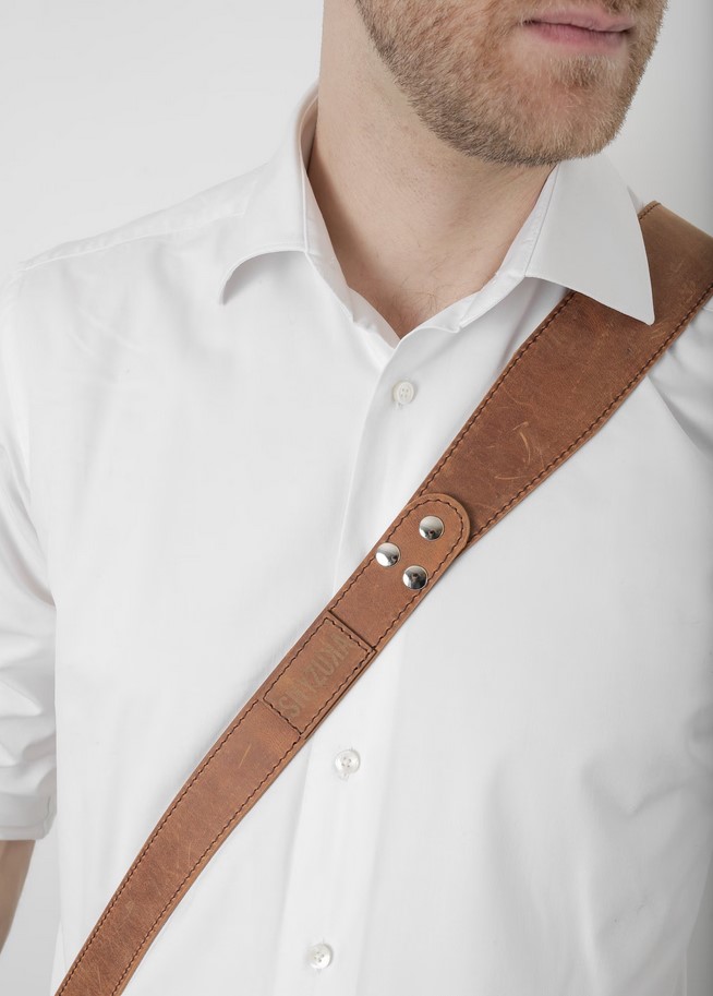 ZUKA STRAPS mono, šviesiai rudas, M dydis aprašymas - Prekės nuotrauka