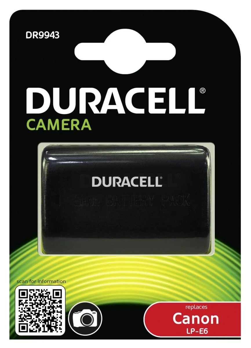 Duracell Li-Ion Power Bank 1600 mAh, palaiko Canon LP-E6