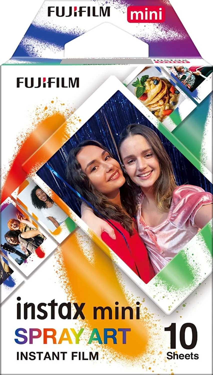Fujifilm | Instax Mini | Art Purškiklis Momentinė plėvelė | 54 x 86 mm | Vaizdo dydis: 46 x 62 mm | Kiekis: 10