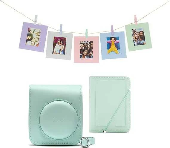 Nuotraukų rėmelis Fujifilm instax mini 12 priedų rinkinys (DĖKLAS, ALBUMAS, RĖMELIAI SU SEGTUKAIS); MINT Žalias