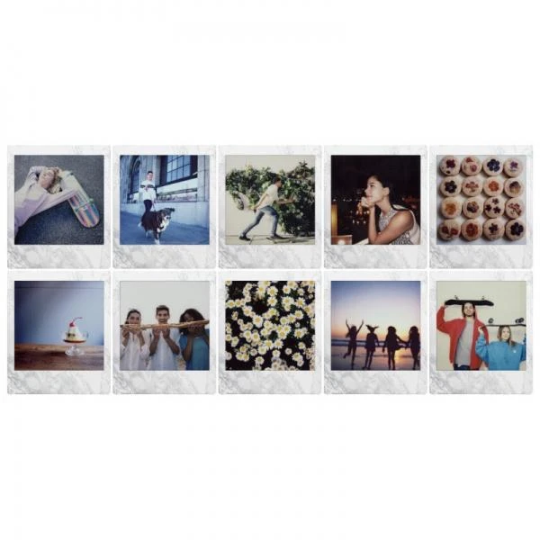 Fujifilm Moment.fotoplokšt. Instax SQUARE WHITEMARBLE (10pl)