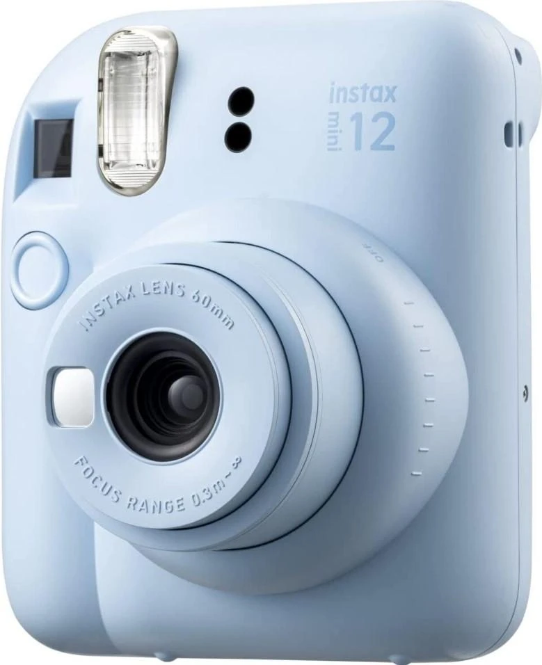Fujifilm Momentinis fotoaparatas instax mini 12 PASTEL Mėlynas+instax mini glossy (10pl)+originalus dėklas