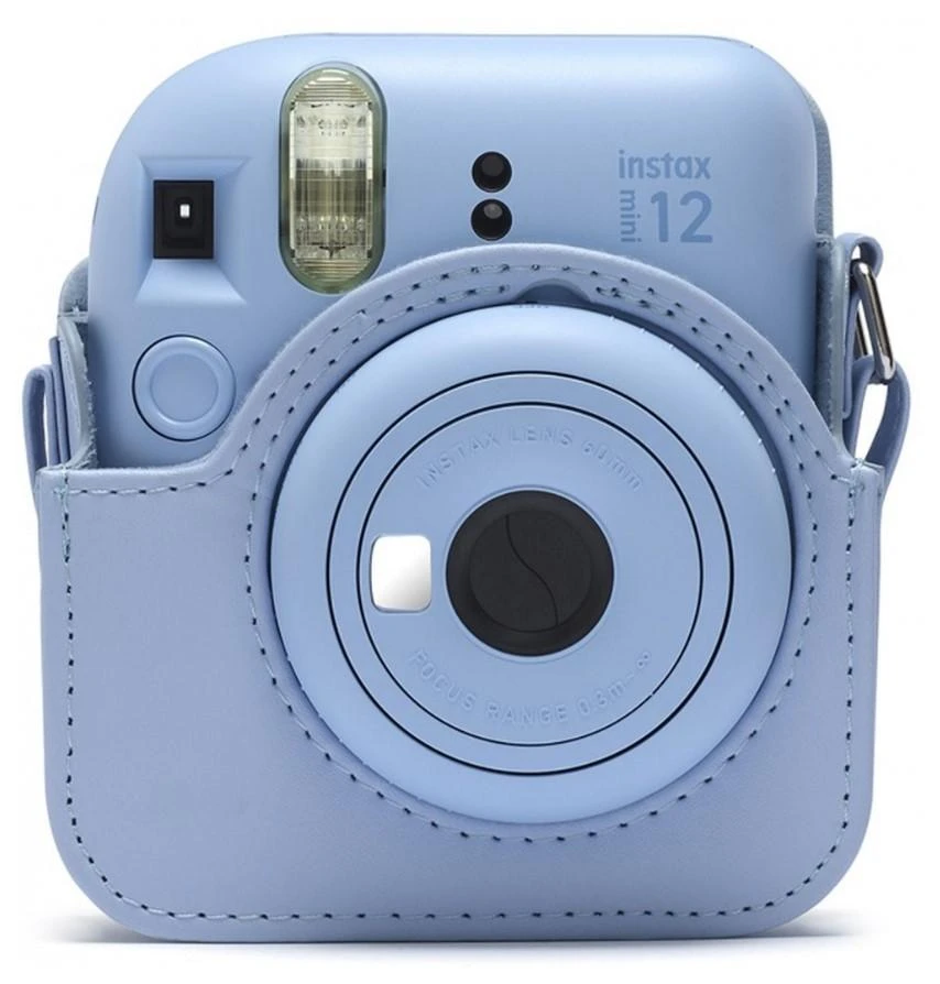 Fujifilm Momentinis fotoaparatas instax mini 12 PASTEL Mėlynas+instax mini glossy (10pl)+originalus dėklas