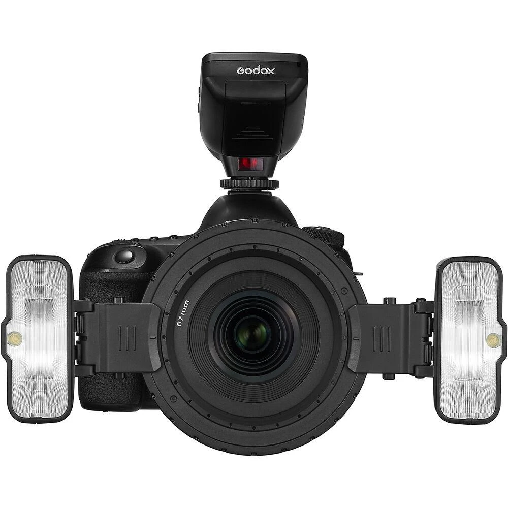 „Godox Macro Ring Flash“ dviejų lempučių rinkinys MF 12