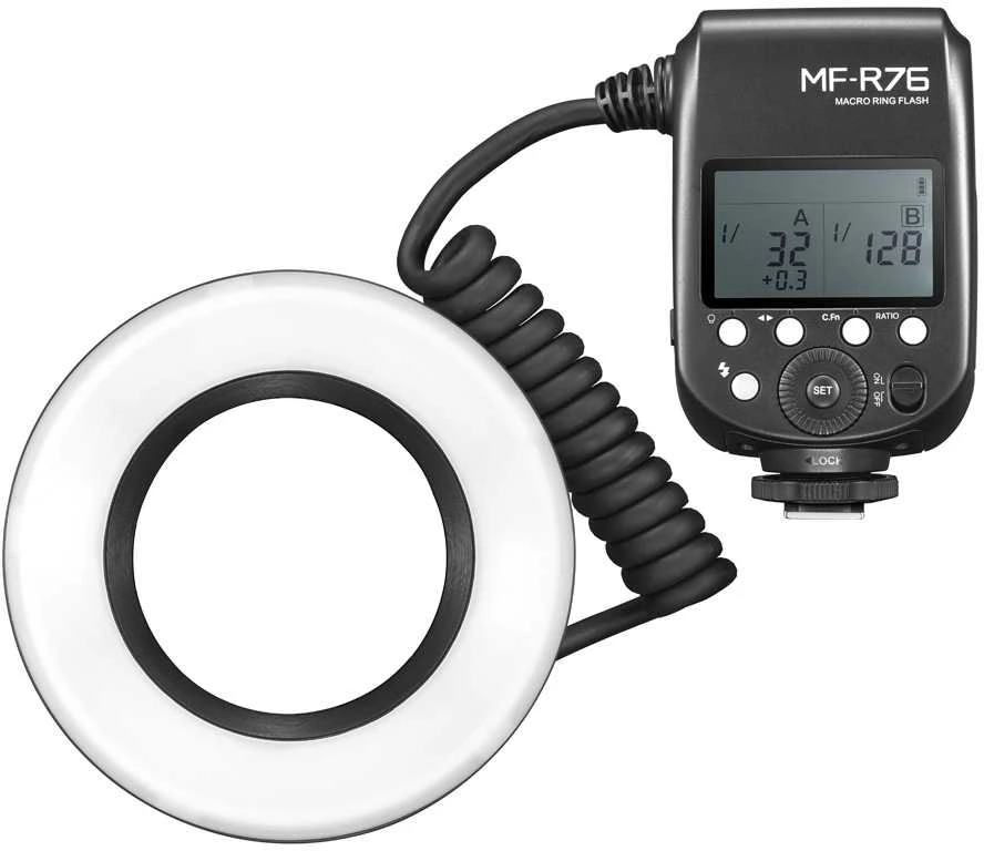 „Godox MF R76“ makro žiedinė blykstė