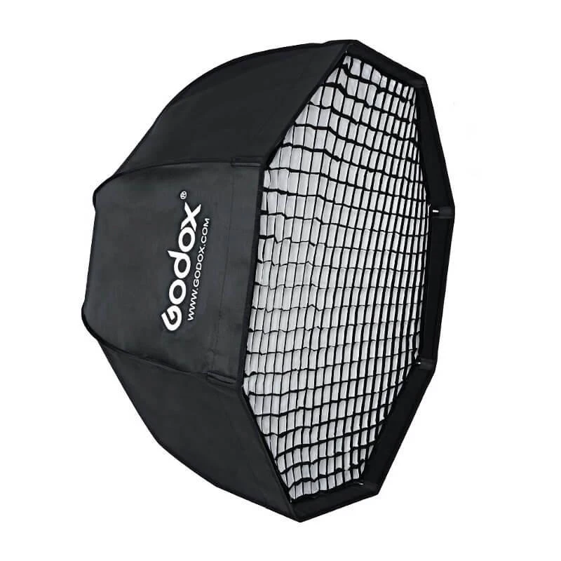 GODOX SB-GUE120 minkšta dėžė su laikikliu ir tinkleliu Octa 120cm