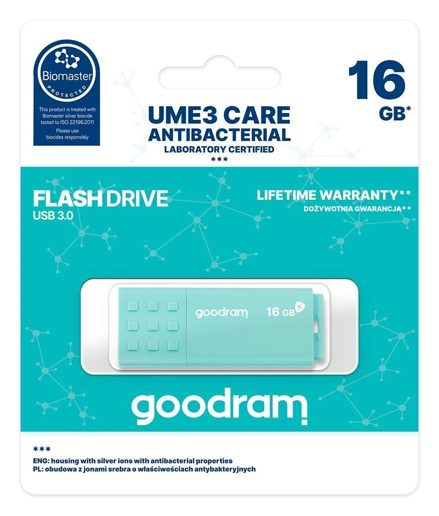 GOODRAM atmintis USB UME3 CARE 16GB USB3.0