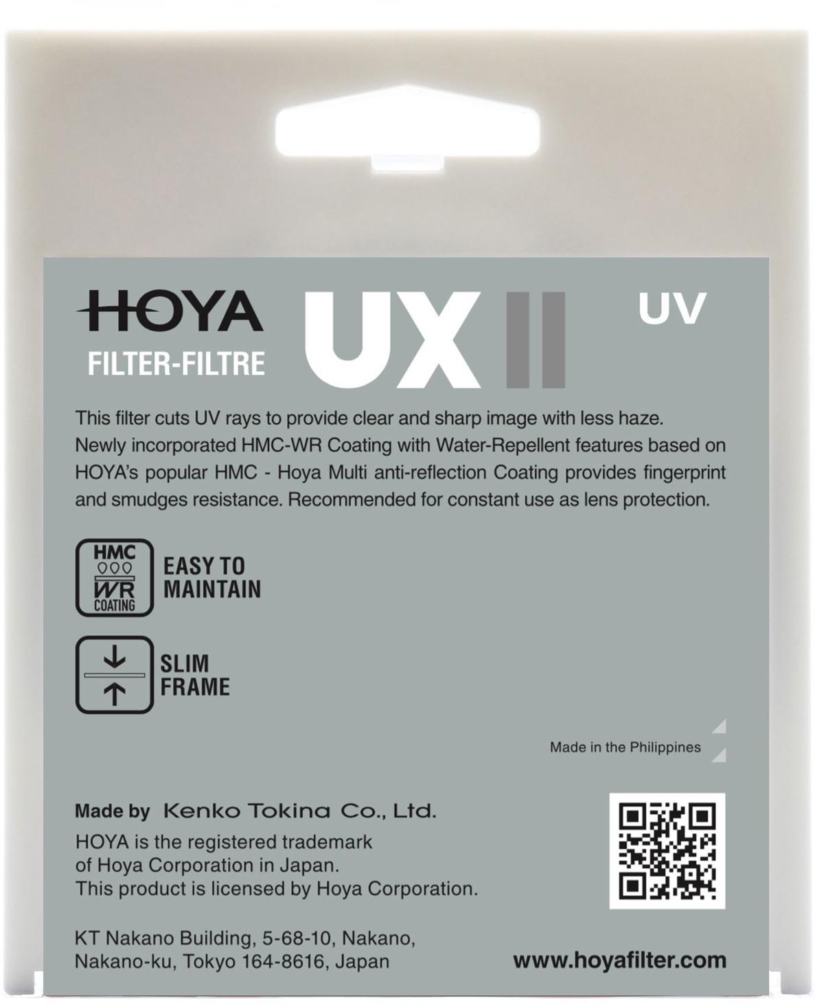 Hoya UX II UV filtras 82mm